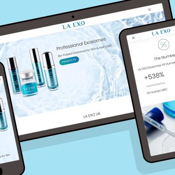 Exosomes Product Web Design