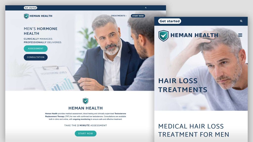 Heman Health Website Design