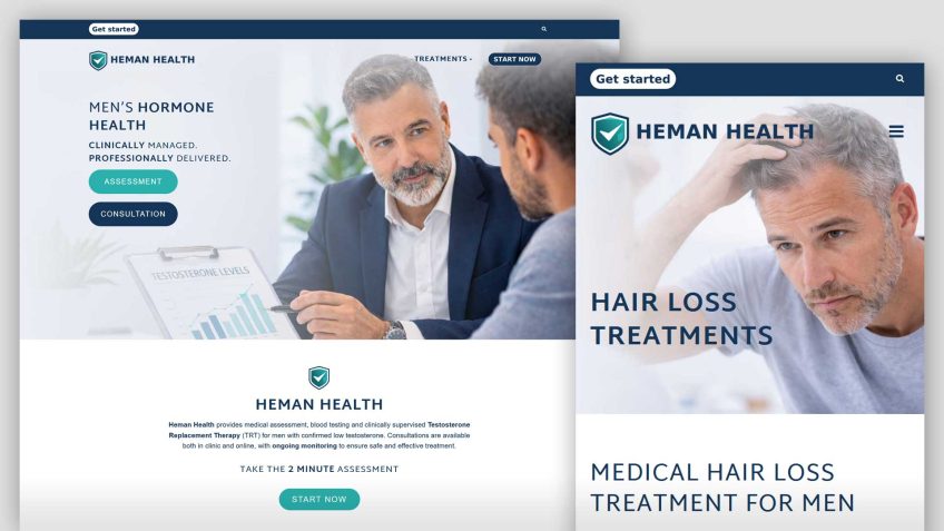 Heman Health Website Design
